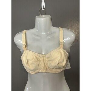 Vintage Leading Lady Bra Womens 34B Beige Nursing Soft Cup Made In USA